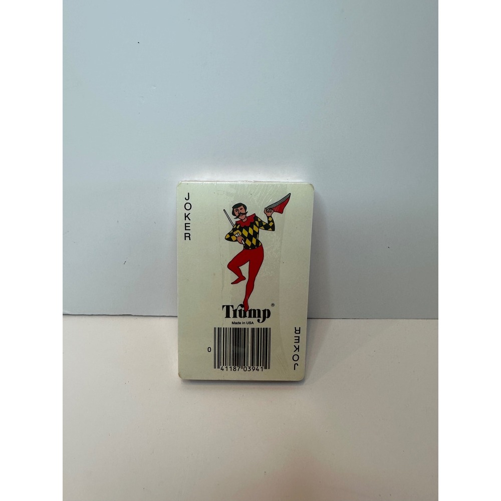 Trump Playing‎ Cards Sealed Vintage Floral Joker Made in USA Collectible